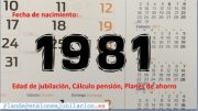 pensión de los nacidos en 1981, jubilación y ahorro