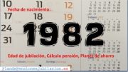 pensión de los nacidos en 1982, jubilación y ahorro