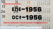 pensión nacidos entre enero y octubre de 1956