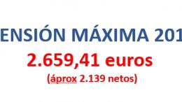 pensión máxima 2019